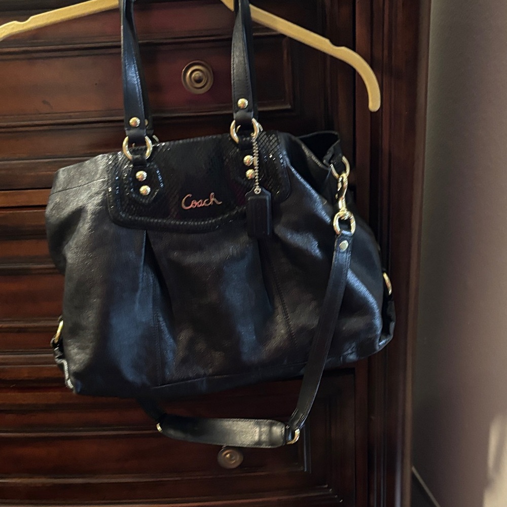 Coach Black Leather Purse